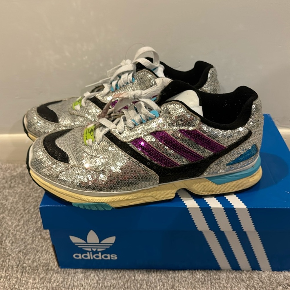 Adidas sequin sneakers